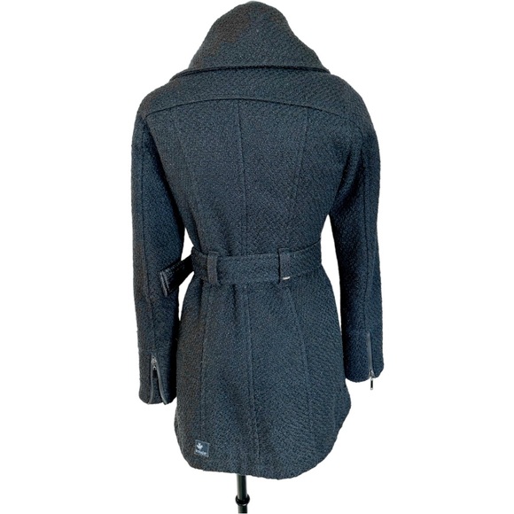 Khujo Original Ivy Jacket Asymetrical Exposed Zip Belted Black Size Small - Picture 7 of 16